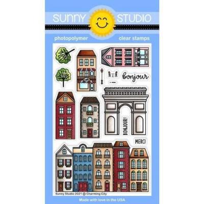 Sunny Studio Clear Stamps - Charming City